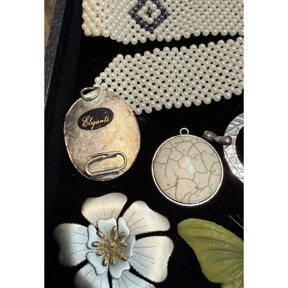 2.5 lb Vintage Broken Jewelry Lot Craft Repair Beads Stones India Metal - Picture 13 of 16